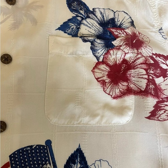 Caribbean Button Down Patriotic Shirt - Picture 3 of 4